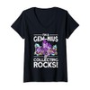 I'm A Gem-Nius At Collecting Rocks Geologist Geode Hunter V-Neck