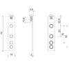 Pack of 10 Hanging Rails Cabinet Hanger Galvanised Steel Cabinet