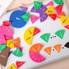 Sayglossy 12 Sets Fraction Set for Math Classroom Fractions Manipulatives