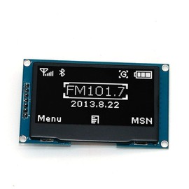DollaTek 2.42 Inch 128X64 OLED Display Module IIC I2C - Serial Peripheral Device for UNO R3 - White Writing