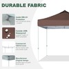 JANCANOPY Brown Commercial Replacement Canopy Cover for 10x10 Straight Leg