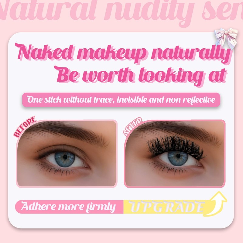 BTLLSSH False Eyelashes Wispy Lashes Natural Look Fake Eyelashes Cat