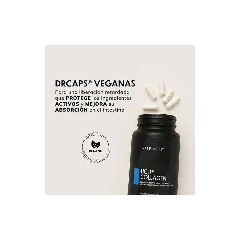 Vitfinity Collagen Fórmula Colágeno Tipo Curcumina Meriva Magnesio Metamag Liberación
