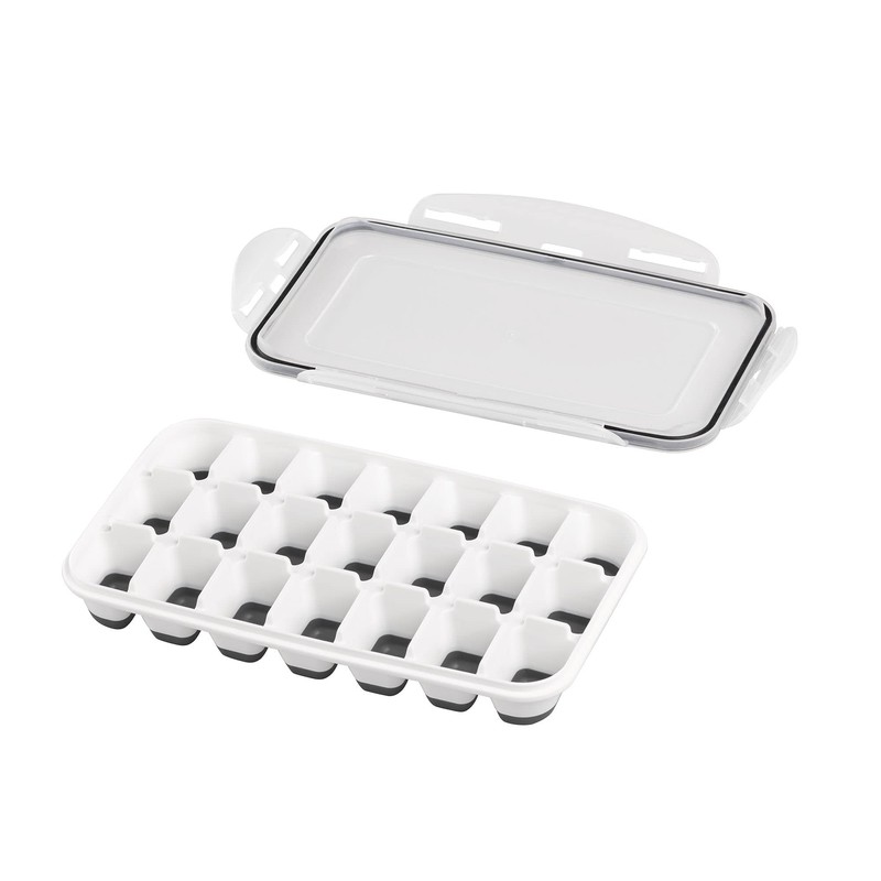 APS Set of 2 Ice Cube Trays with Transparent Lid