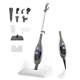 12 in 1 Steam Mop,Detachable Handheld Steam Cleaner for Hardwood Floors, Tile, Carpet, Clothes, Windows & Furniture, Lightweight Floor Steamer with 15S Fast Heat-Up & Adjustable Steam