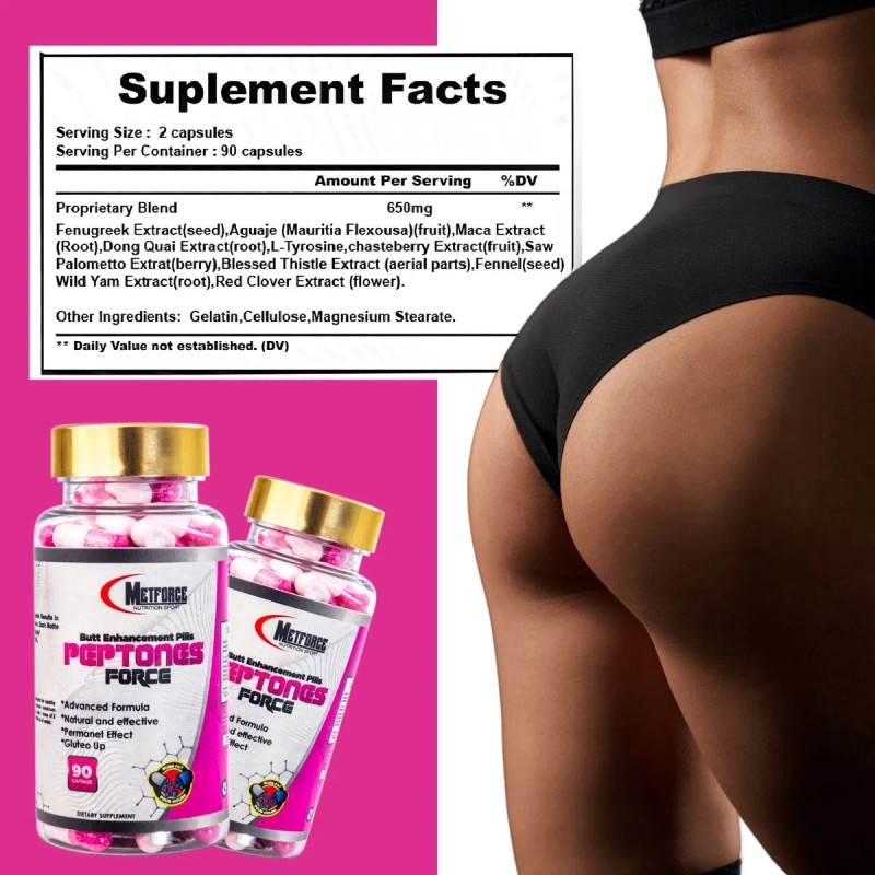 Kit Suplemento Peptonas Crecimiento Muscular Glúteo 2 Pzs