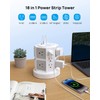 TROND Surge Protector Power Strip Tower - 10 ft Ultra