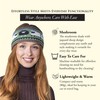 Aran Knitted Sheep Headband, Winter Headband for Women (Mushroom, One