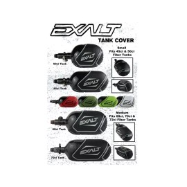 Exalt 48ci / 50ci Stubby Paintball Tank Cover - Small Jolly Roger Pirate