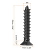 sourcing map M4 x 25mm Wood Screws Phillips Flat Head