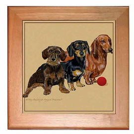 Dachshund Trivet Hot Plate Wall Decor 8 x 8 Inch