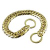 Gargantilla grande de acero inoxidable para mascota, 18 mm, Dorado,