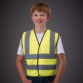 Yoko Hi-Vis Childrens/Kids Reflective Border Waistcoat (UK Size: M) (Orange)