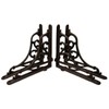 Cast Iron Shelf Brackets Braces 9 x 9 Inch Rustic