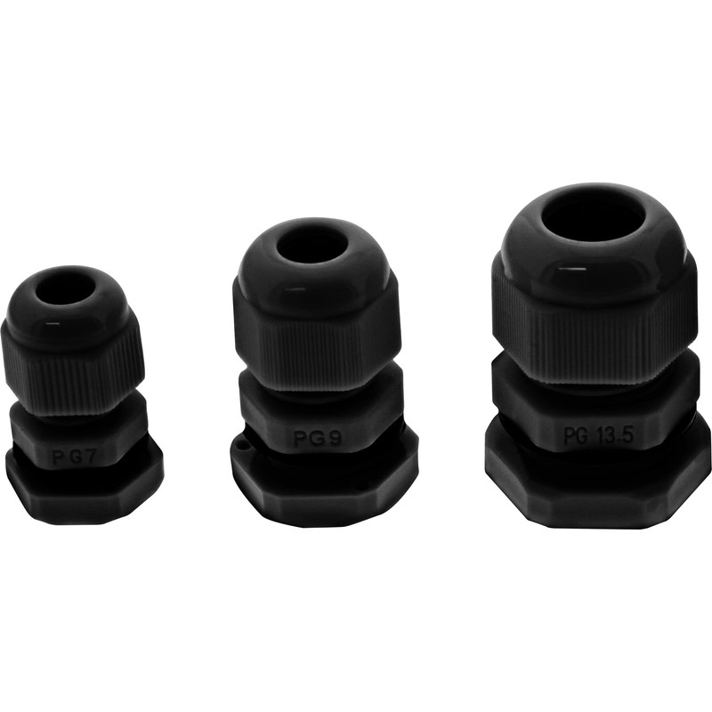 InLine® IP68 Cable Guide 6-12 mm Black Nylon