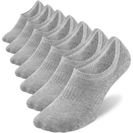 No Show Socks Mens 7 pares Algodón fino antideslizante de corte bajo para hombre Invisible Casual Calcetines