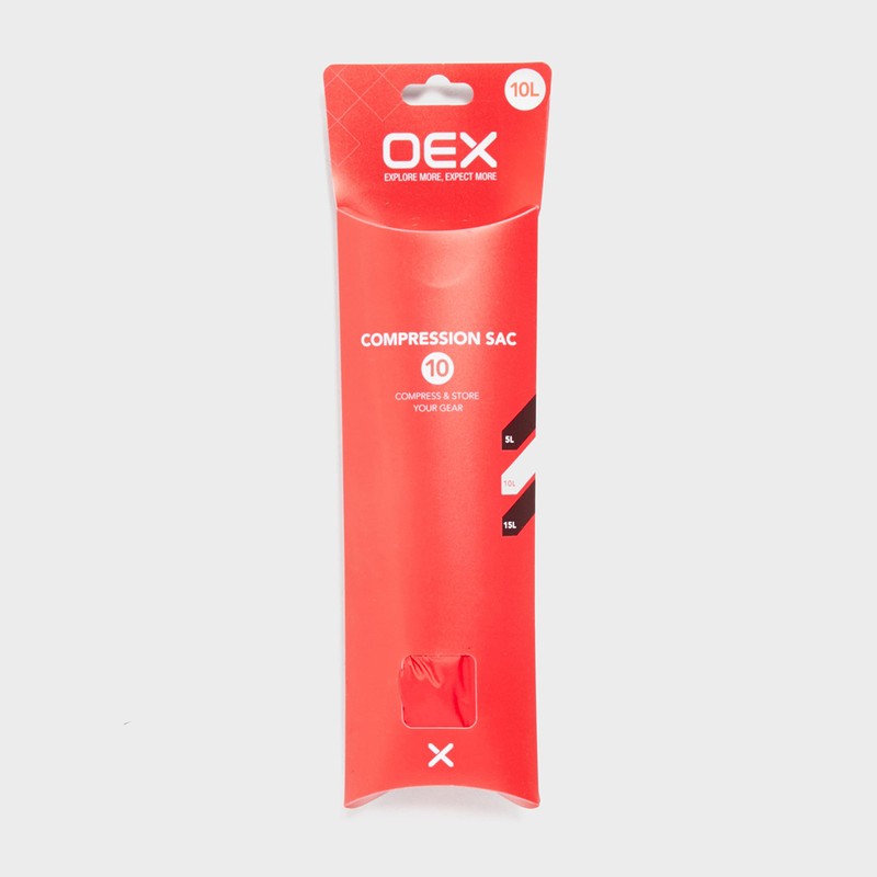 OEX Compression Sac 10, Red, One Size
