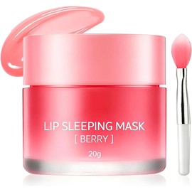 Lip Sleeping Mask,Mascarilla Hidratante Para Labios ,Mascarilla Labial Nocturna, Bálsamo Labial Reparador De Día Y Noche Para Labios Secos Y Agrietados,Hidratación y Prevención de Labios Secos y Agrietados(Berry)