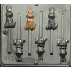 Hoping Bunny Lollipop Chocolate Candy Mold Easter 857