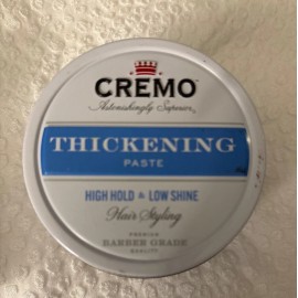 Cremo Premium Barber Grade High Hold Low Shine THICKENING PASTE 4 Oz. NEW