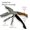 Grape Stem Design Stainless Steel Corkscrew and Foil Cutter -