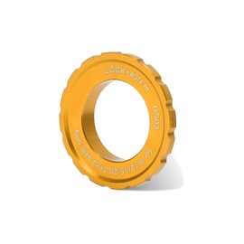 OUKENS Centerlock Lock Ring, Centerlock Lock Cover Ring Disc Rotor Lockring Centre Lock Rotors Tool for Bicycle Mountain Bike, Bicycle Accessories (Yellow)