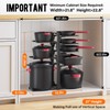 MUDEELA Pots and Pans Organizer under Cabinet, 21" Height Heavy