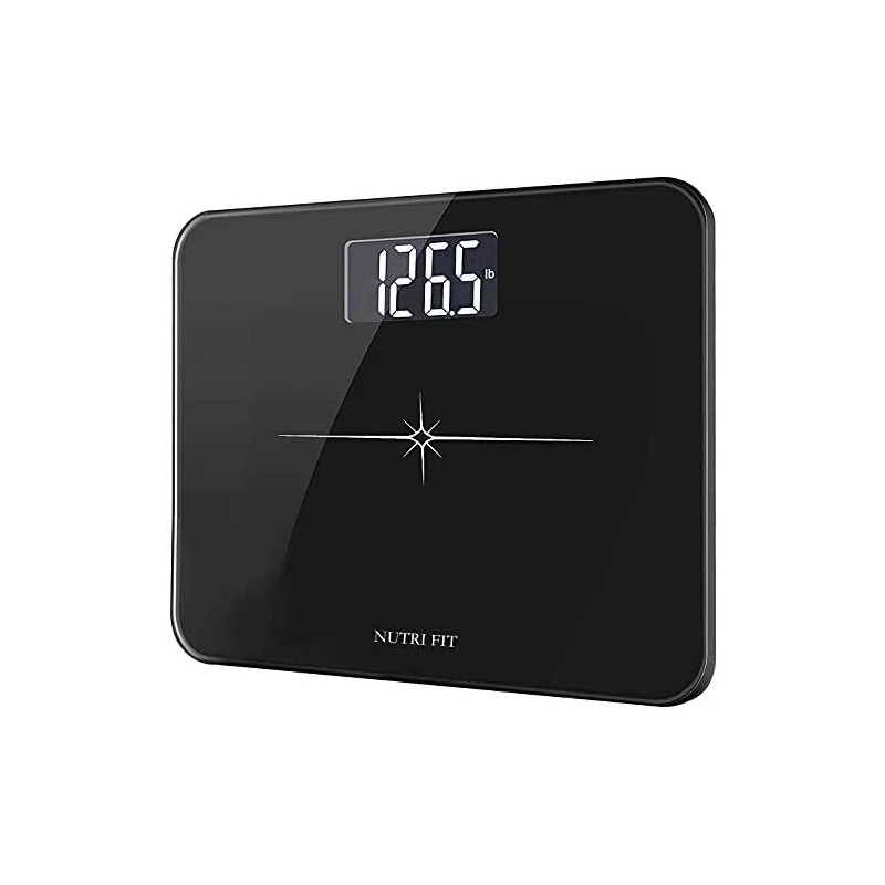 NUTRI FIT Extra-Wide/Ultra-Thick Digital Body Weight Bathroom Scale with 3
