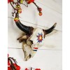Ebros 7.5"W Southwestern Indian Spirit Sun Dreamcatcher Bull Skull Wall