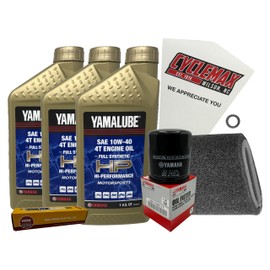 Cyclemax Full-Synthetic Yamalube Tune-Up Kit compatible with 2005-2006 Yamaha KODIAK 400