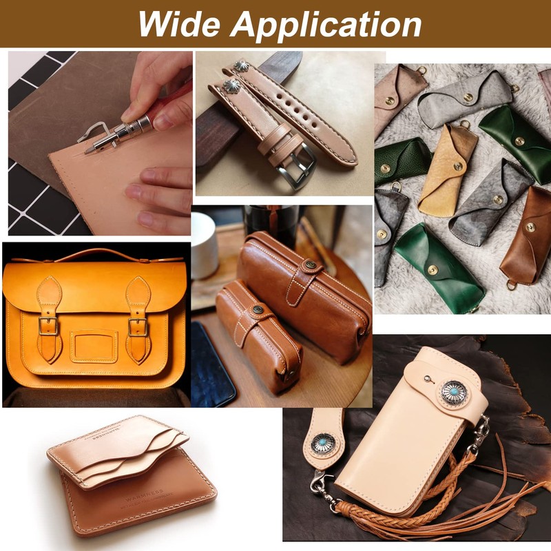 Leather Working Tools Kit, Leather Tool Set with Leather Groover,