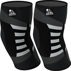 Nordic Lifting Elbow Compression Sleeves (1 Pair) - Support for Tendonitis Prevention & Recovery - 1 Year Warranty