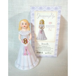 Enesco Growing Up Girls Figurine ~ Blonde Age 8