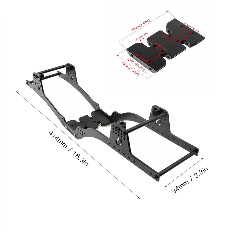 LCG Carbon Fiber Chassis Kit Low Center of Gravity Adjustment