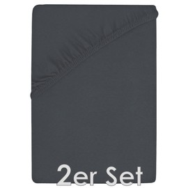 NatureMark Jersey Fitted Sheet, 100% Cotton, Pack of 2, Brand Quality, Oeko-Tex Standard 100, Assorted Colours and Sizes