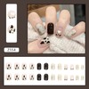 Press on Nail Short Square Length, 24Pcs Full Cover Reusable