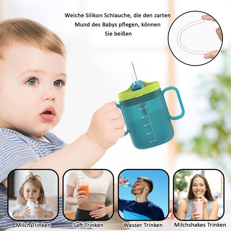 Tazza con becco per anziani con manico, per anziani con