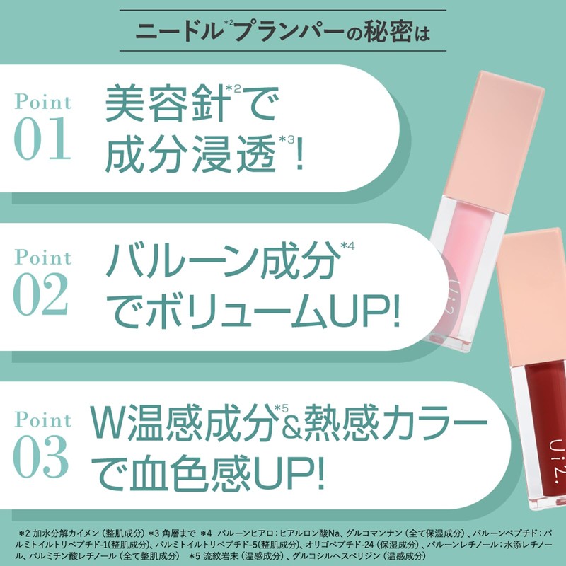 Ui2 Electric Cherry, Needle Plumper, 3000 Needles, Lip Plumper