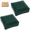 SKIR'CO (2 pcs) Fence Post Caps, Square 100 x 100