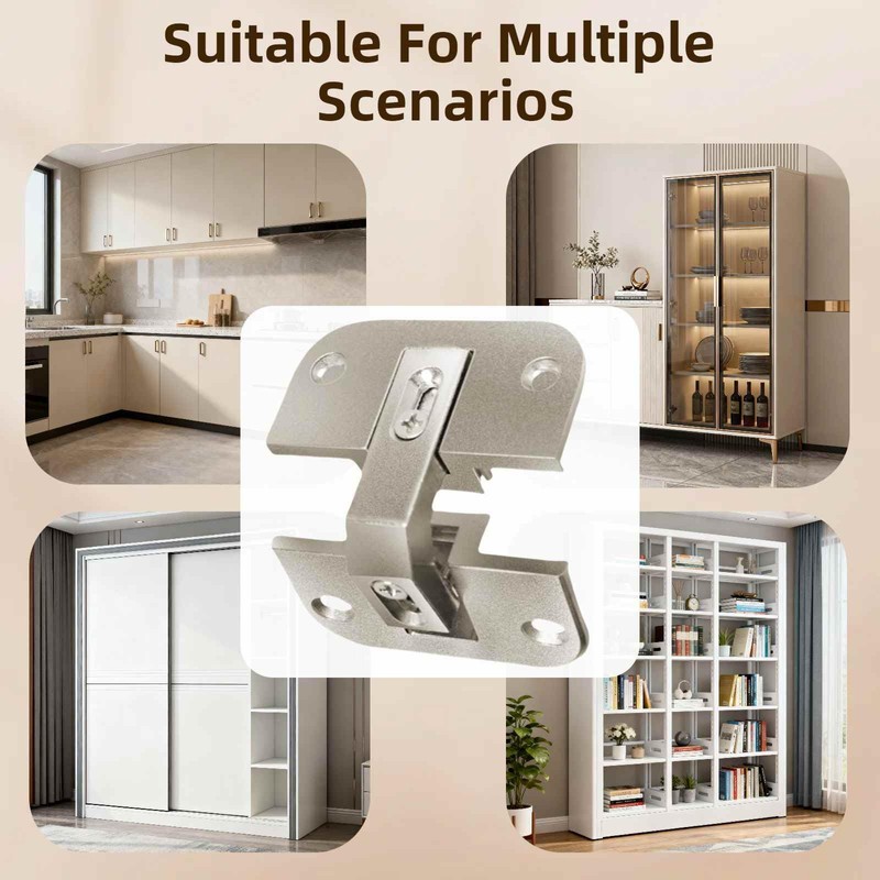 Corner Cabinet Door Hinge, Concealed Pie Cut Lazy Susan Replacement,