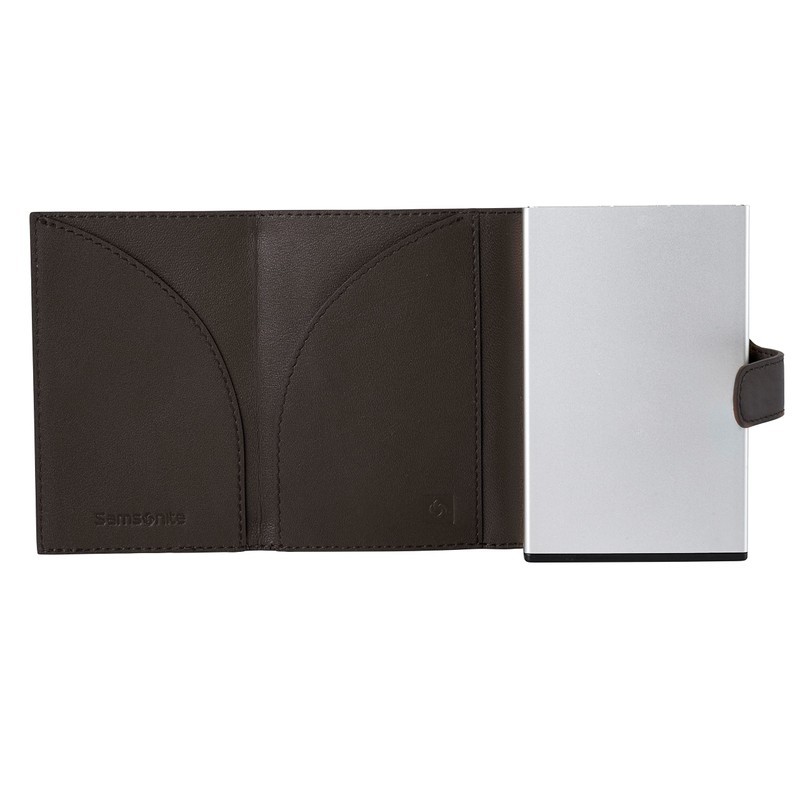 Samsonite Alu Fit SLG - Geldbörse, 10.2 cm, Braun (Dark