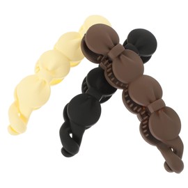 Beavorty 3pcs No Crease Banana Clips Hair Clips for Women Ponytail Holder Small Hair Accessories