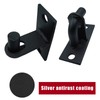 4 Pack Black Wall Mount Gate Chain Link Hinges with