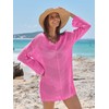 ANRABESS Women Swimsuit Crochet Swim Cover Up Summer Bathing Suit