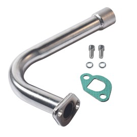 welcho Exhaust Pipe With Female Threaded For Predator 212cc 196cc Go Kart& Mini Bike, For Honda GX160,GX200,For Coleman Powersports CT200U