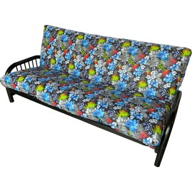 Danfuton Full Size Futon Cover, Mattress Protector, Bed Slipcovers, Blue Hawaii Tropical
