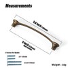 Goo-Ki 5''(128mm) Hole Centers Antique Brass Cabinet Pulls,Casual Luxury Solid
