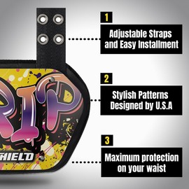 O Shield DRIP Football Back Plate, Lower Back Pads for Football Players, Rear Protector, Youth