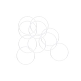 uxcell Silicone O-Rings, 31mm OD 28mm ID 1.5mm Width VMQ Seal Gasket for Compressor Valves Pipe Repair, White, Pack of 10
