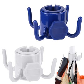 JUGUTA 2 Stück Sonnenschirm Haken 4-Zacken, Verstellbarer Aufhängehaken Für Strandschirm, Camping, Ideal Für Handtücher, Taschen, Sonnenbrillen